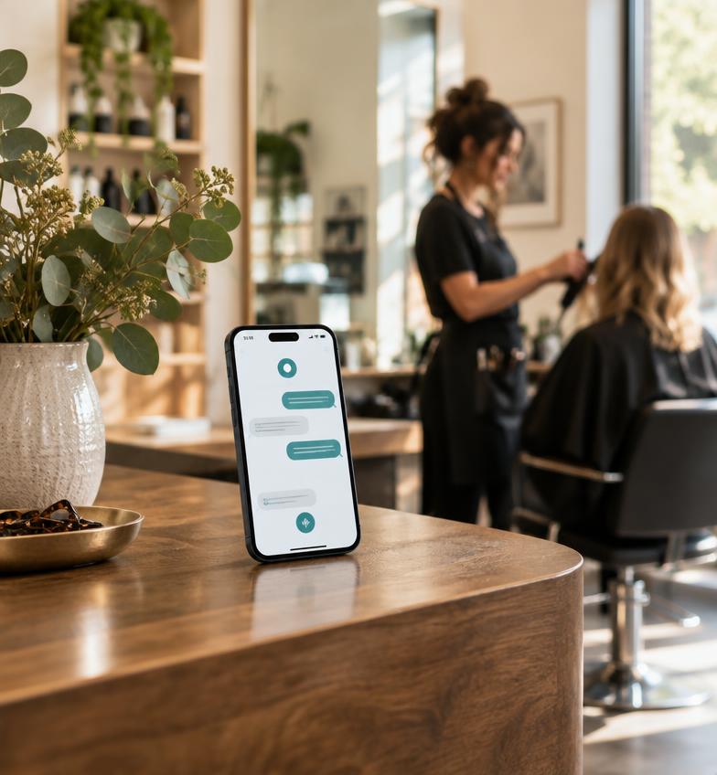 AI-receptionisten concept, after