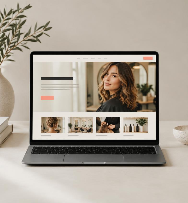 Websites voor salons concept, after